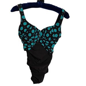 MIRACLESUIT Sandra D Power Balls One Piece Tank Swimsuit - Size 12